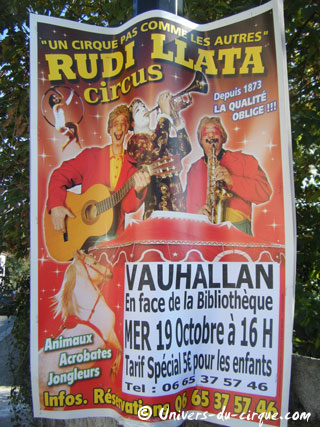 Essonne: le Rudi Llata Circus prolonge son séjour à Vauhallan jusqu'au 19 octobre 2011