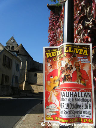 Essonne: le Rudi Llata Circus prolonge son séjour à Vauhallan jusqu'au 19 octobre 2011