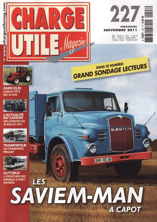 Parution de Charge Utile Magazine du mois de novembre 2011