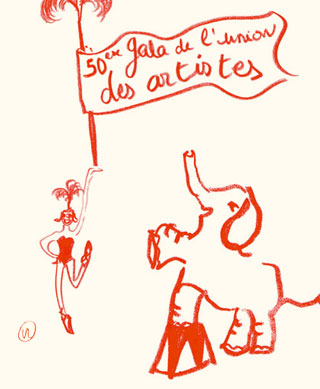 Paris: le 50 Gala de l'Union des Artistes au Cirque Alexis Gruss le 21 novembre