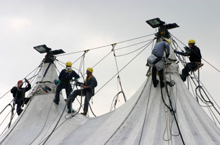 Hauts-de- Seine: le Cirque du Soleil hisse son chapiteau à Boulogne-Billancourt