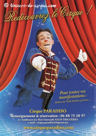 La brochure publicitaire 2011 du Cirque Paradiso