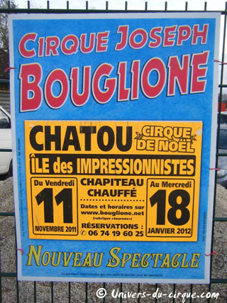Yvelines: le traditionnel séjour hivernal du Cirque Joseph Bouglione à Chatou
