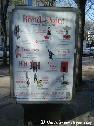 Paris: le Cirque Invisible au Thétre du Rond-Point du 21 décembre 2011 au 14 janvier 2012