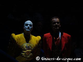 Messieurs et Madame Loyal sur les pistes du Cirque d'Hiver Bouglione