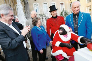 Landes: Tibby du Cirque de Nol Place au Cirque lance les illuminations de Nol à Dax