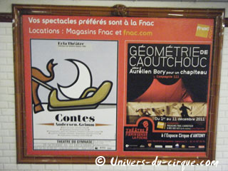 Paris: campagne d'affichage de la Compagnie 111 dans le métro de la capitale