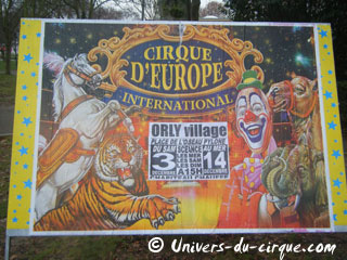 Val-de-Marne: l'International Cirque d'Europe à Orly-Village du 03 au 14 décembre 2011