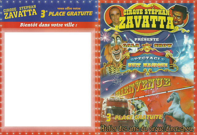 Le flyer 2011 du Cirque Stéphan Zavatta