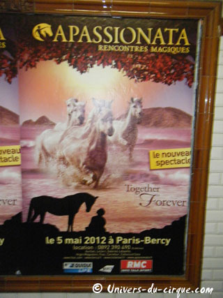 Paris: Apassionata au Palais Omnisports de Paris-Bercy le 05 mai 2012