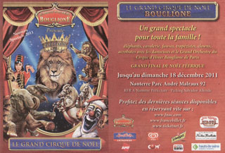 Paris: les cirques s'affichent dans la presse de la capitale
