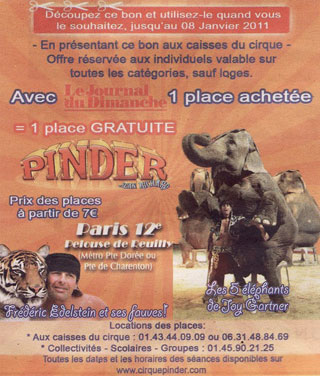 Paris: les cirques s'affichent dans la presse de la capitale