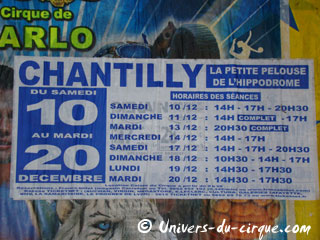 Oise: La Piste aux Etoiles à Chantilly du 10 au 20 décembre 2011