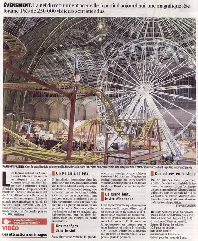 Paris: Jours de Fêtes au Grand Palais du 16 décembre 2011 au 02 janvier 2012