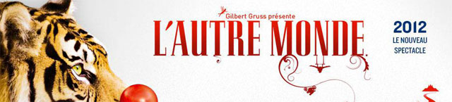 Le site internet du Cirque Arlette Gruss aux couleurs de 