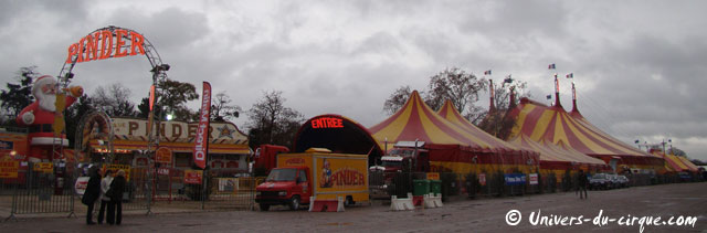 Paris: le séjour du Cirque Pinder sur la Pelouse de Reuilly se poursuit jusqu'au 08 janvier 2012