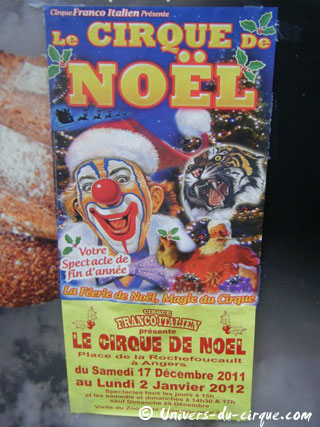 Maine-et-Loire: le matériel publicitaire du Cirque Franco-Italien à Angers