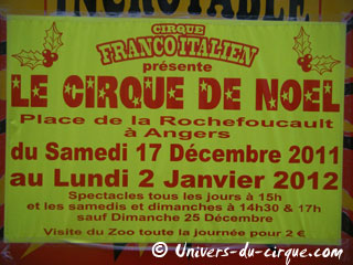 Maine-et-Loire: le matériel publicitaire du Cirque Franco-Italien à Angers