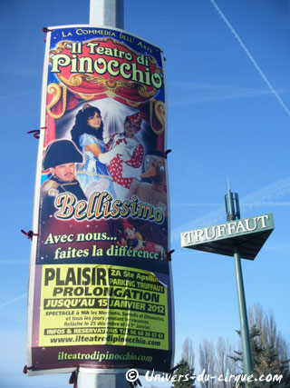 Yvelines: le séjour du Thétre de Pinocchio à Plaisir se poursuit jusqu'au 15 janvier 2012