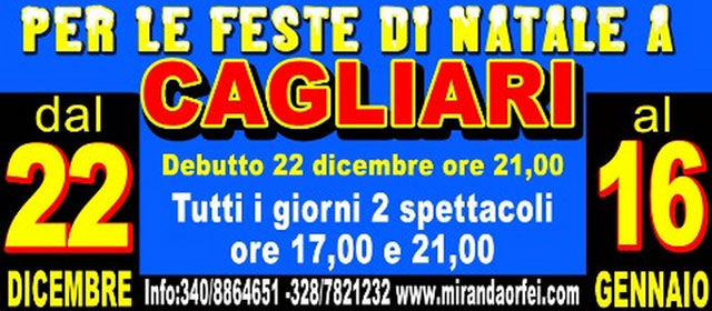 Sardaigne: le Circo Miranda Orfei à Cagliari du 22 décembre 2011 au 16 janvier 2012