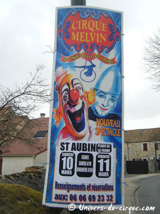 Essonne: le Cirque Melvin récemment de passage à Saint-Aubin