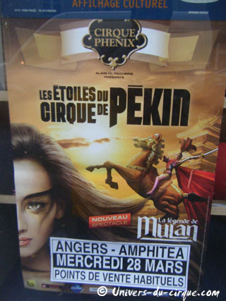 Maine-et-Loire: les Etoiles du Cirque de Pékin à Angers le 28 mars 2012