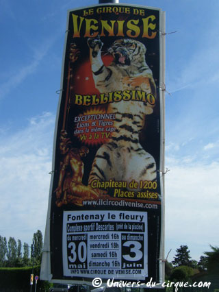 Yvelines: le Cirque de Venise à Fontenay-Le-Fleury du 30 mai au 03 juin 2012