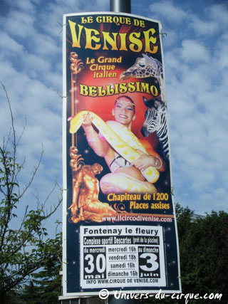 Yvelines: le Cirque de Venise à Fontenay-Le-Fleury du 30 mai au 03 juin 2012
