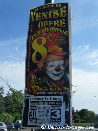 Yvelines: le Cirque de Venise à Fontenay-Le-Fleury du 30 mai au 03 juin 2012