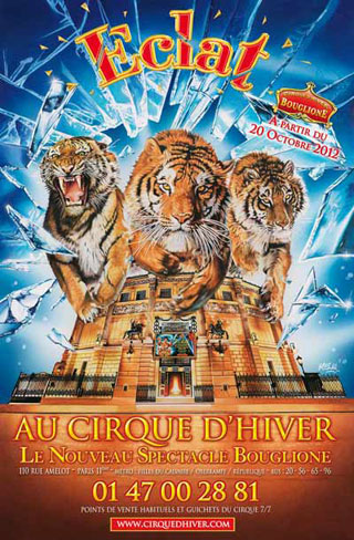 Paris: le Cirque d'Hiver Bouglione présente 