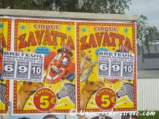 Oise: le Cirque Jackson Zavatta à Breteuil du 06 au 10 juin 2012