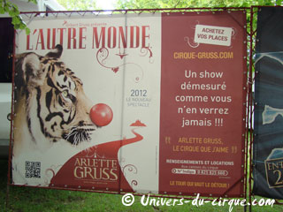 Marne: le Cirque Arlette Gruss à Reims du 06 au 10 juin 2012