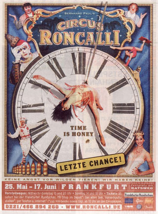 Grand Duché de Luxembourg: le Circus Roncalli de retour à Luxembourg du 23 juin au 15 juillet 2012
