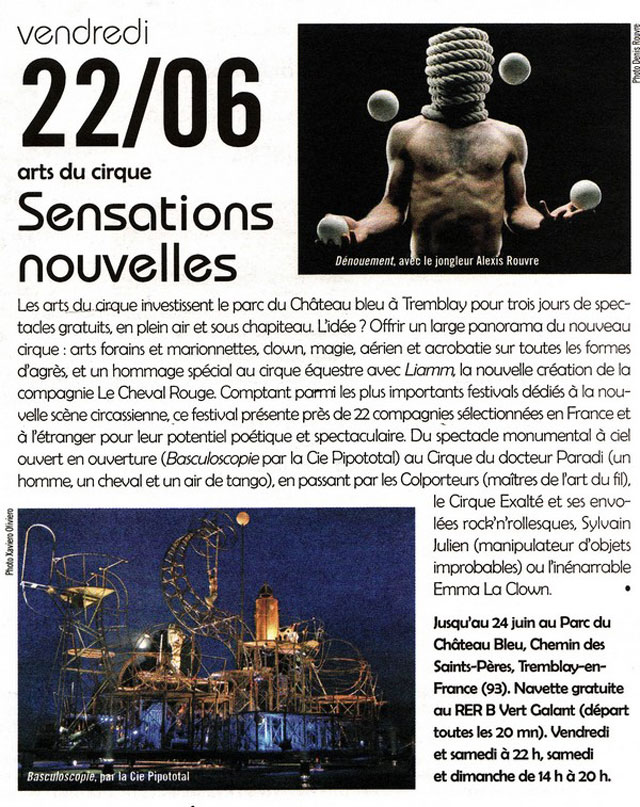 Seine-Saint-Denis: Fête du Chapiteau Bleu à Tremblay-en-France du 22 au 24 juin 2012