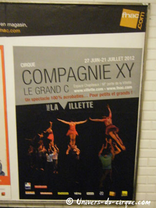 Paris: la Compagnie XY au Parc de La Villette du 27 juin au 21 juillet 2012