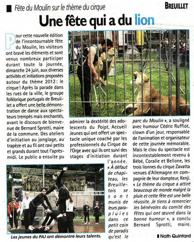 Essonne: la Fête du Moulin de Breuillet à l'honneur dans la presse