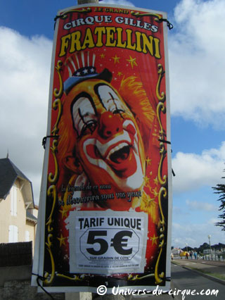 Loire-Atlantique: le Cirque Gilles Fratellini récemment de passage sur le littoral du Pays-de-Retz