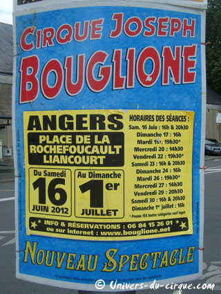 Pays-de-la-Loire: le Cirque Joseph Bouglione a quitté Angers pour rejoindre Saint-Nazaire