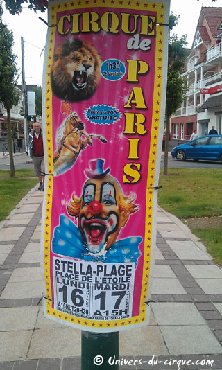 Pas-de-Calais: le Cirque de Paris à Stella-Plage les 16 et 17 juillet 2012