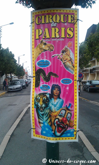 Pas-de-Calais: le Cirque de Paris à Stella-Plage les 16 et 17 juillet 2012