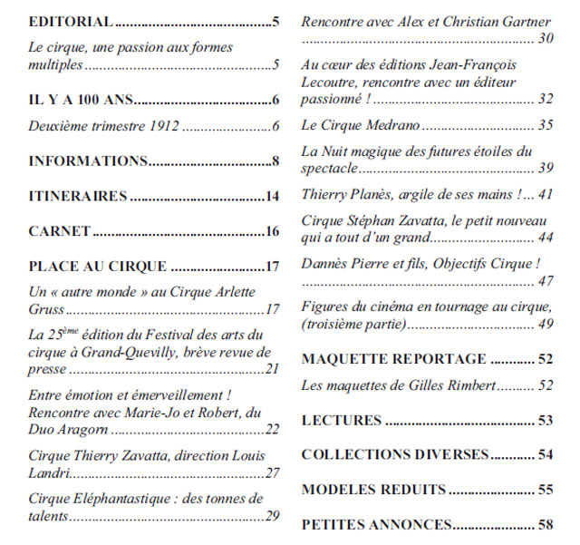 Sortie de Bretagne Circus n°160 de juillet 2012