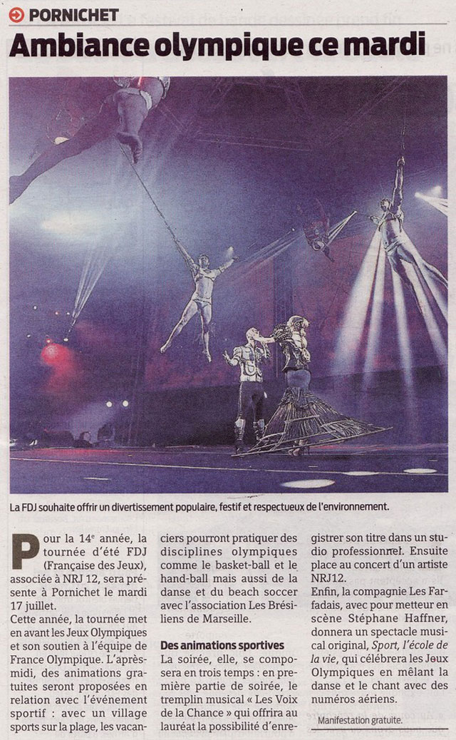 Les Farfadais en tournée d'été avec la Française des Jeux