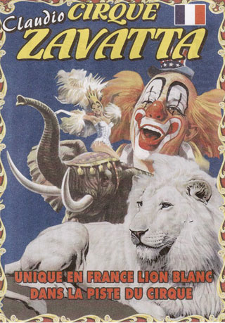 Les flyers publicitaires 2012 du Cirque Claudio Zavatta