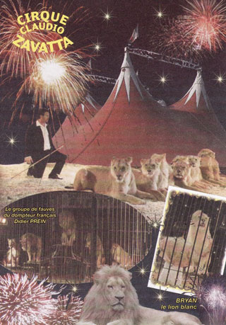 Les flyers publicitaires 2012 du Cirque Claudio Zavatta