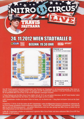 Autriche: Nitro Circus au Stadthalle de Vienne le 24 novembre 2012