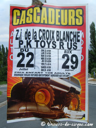 Essonne: les cascadeurs Moore de passage à Sainte-Geneviève-des-Bois du 22 au 29 juillet 2012