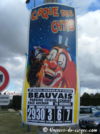 Oise: le Cirque des Ch'tis à Beauvais du 22 septembre au 07 octobre 2012