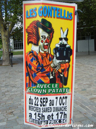 Paris: le cirque Gontellis dans le Parc de Bercy du 22 septembre au 07 octobre 2012