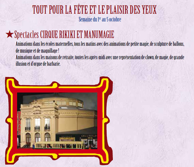 Saône-et-Loire: le Cirque Rikiki et Manumagie à Cirque en Fête à Mcon