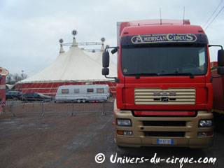 Italie: la tournée 2012-2013 de l'American Circus Togni se prépare